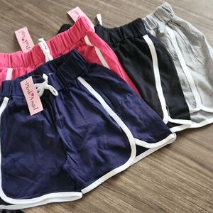 Pink Angel Girls Athletic Shorts Set Of 4